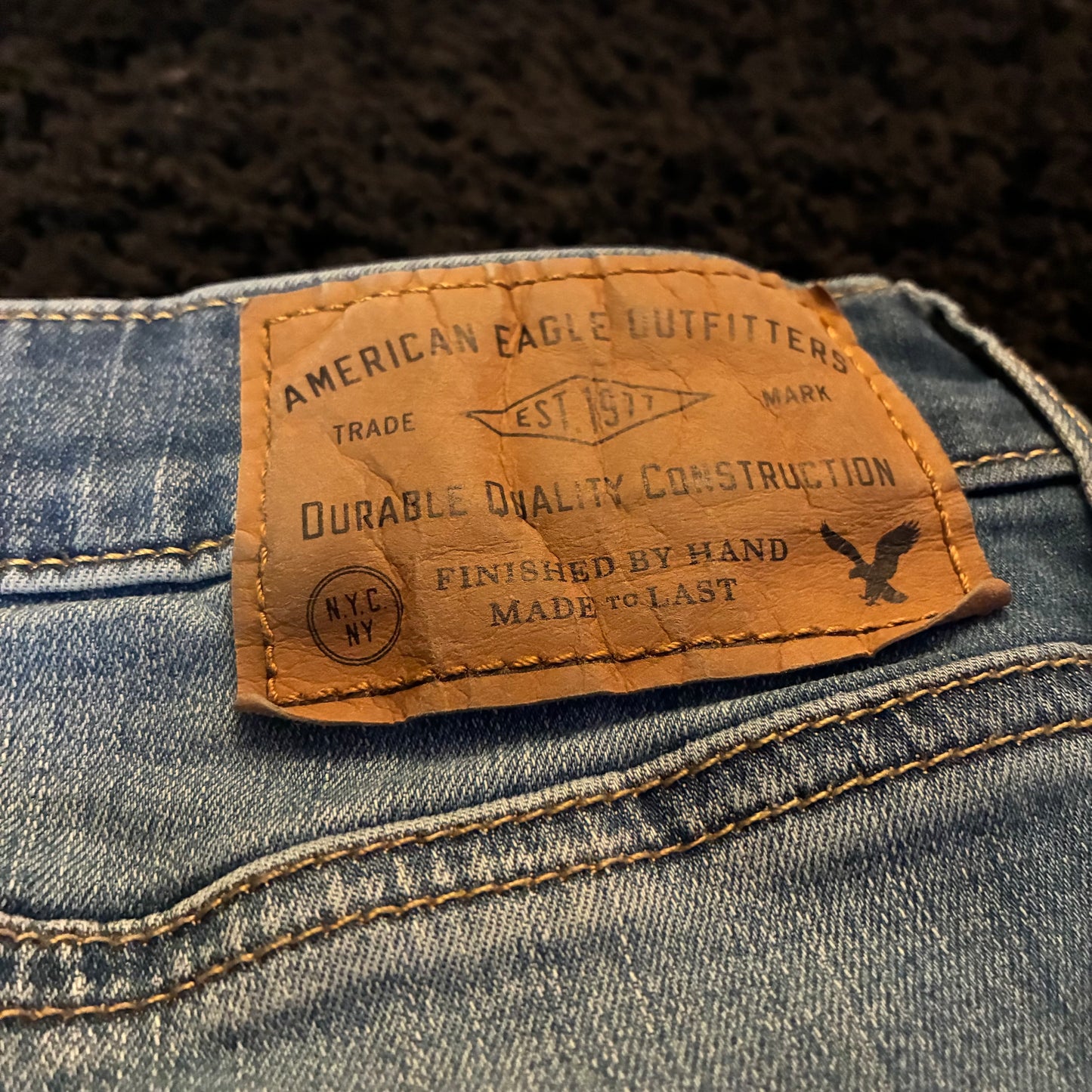 American Eagle Relaxed Straight Fit Jeans (34x32)