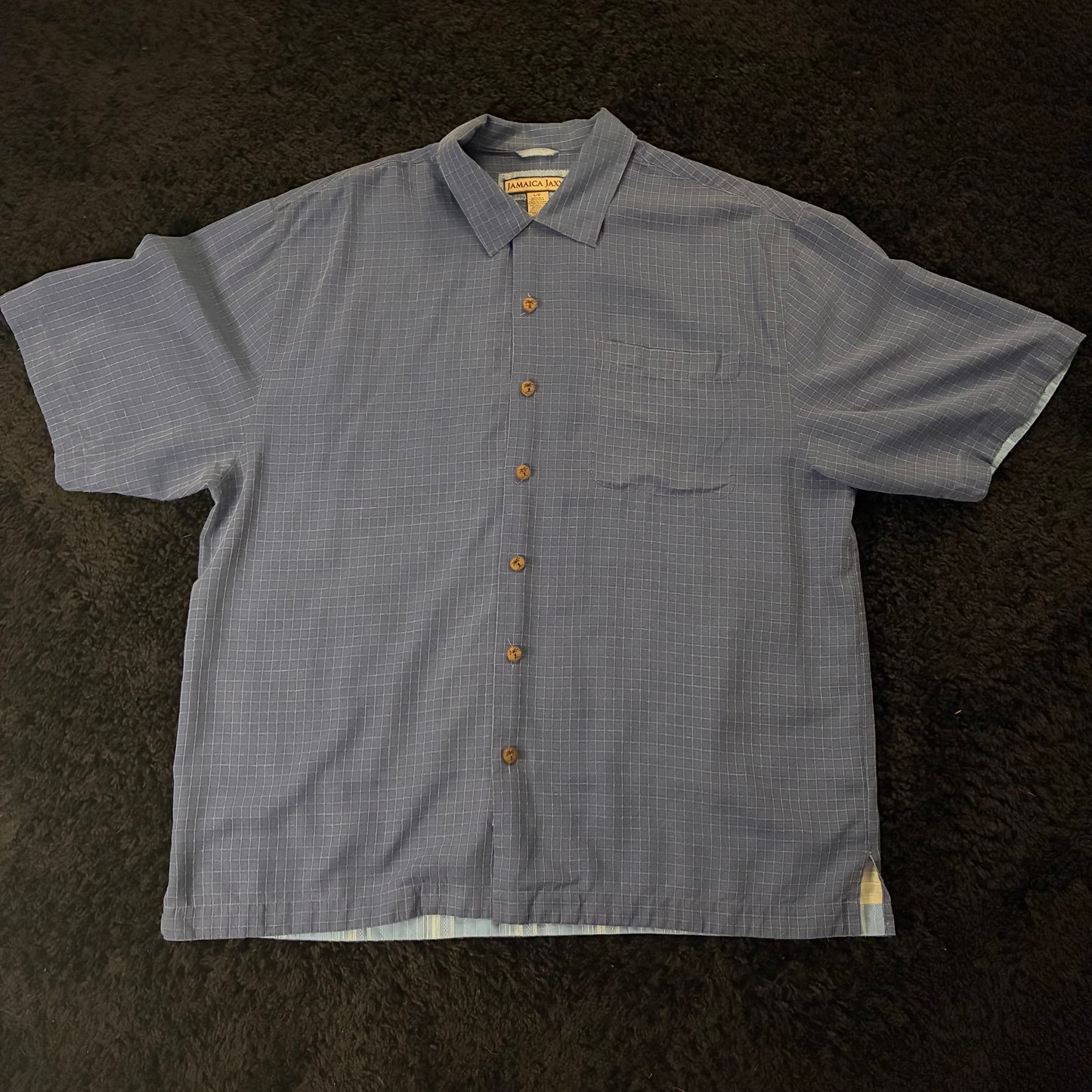 Jamaica Jaxx Utility Button-Down Shirt (L)