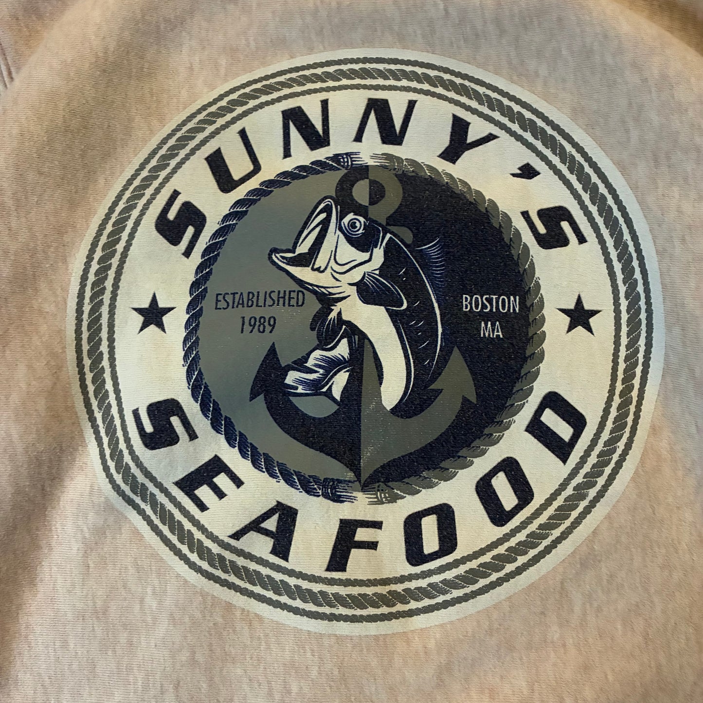 Sunny’s Seafood Reverse Weave Hoodie (L)