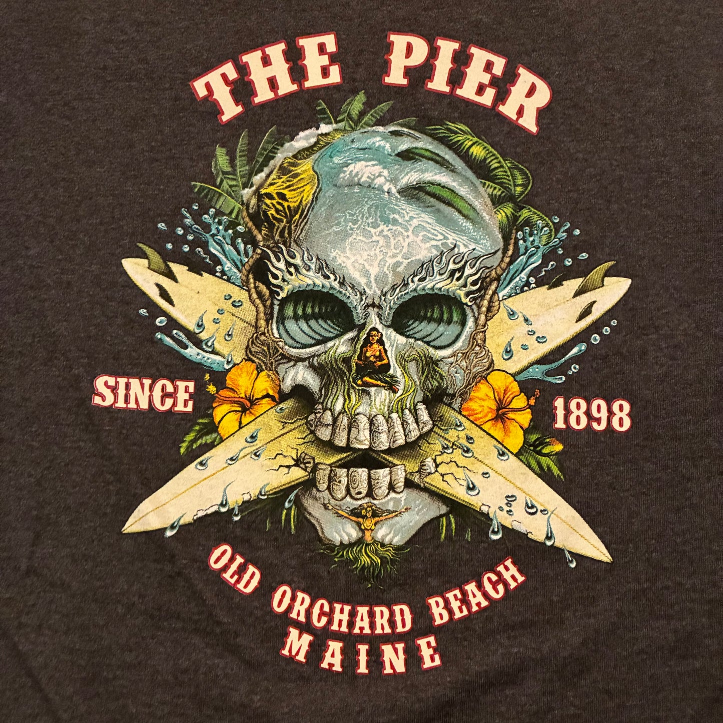 The Pier Old Orchard Beach Maine Graphic Tee (M)
