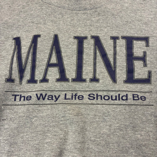 Maine The Way Life Should Be Crewneck (2XL)