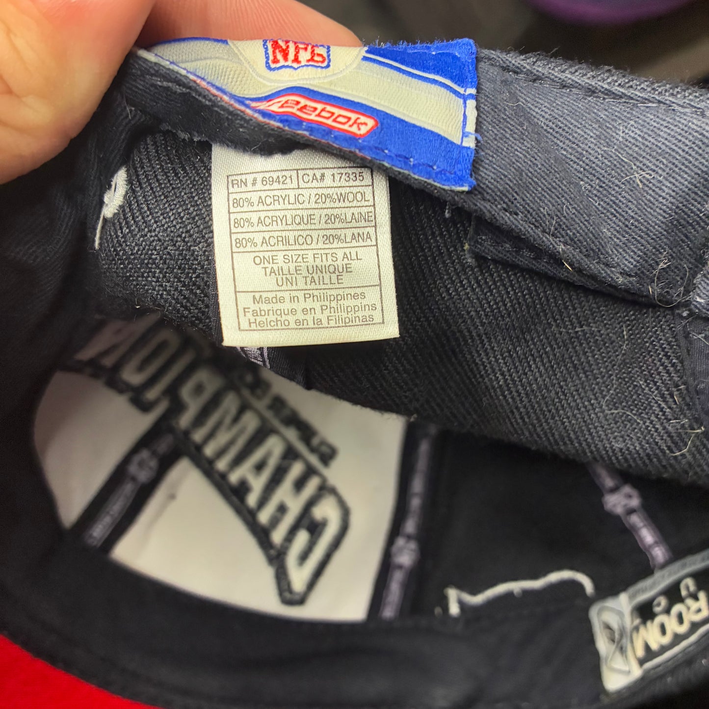 NFL Patriots Super Bowl 38 Champions Cap