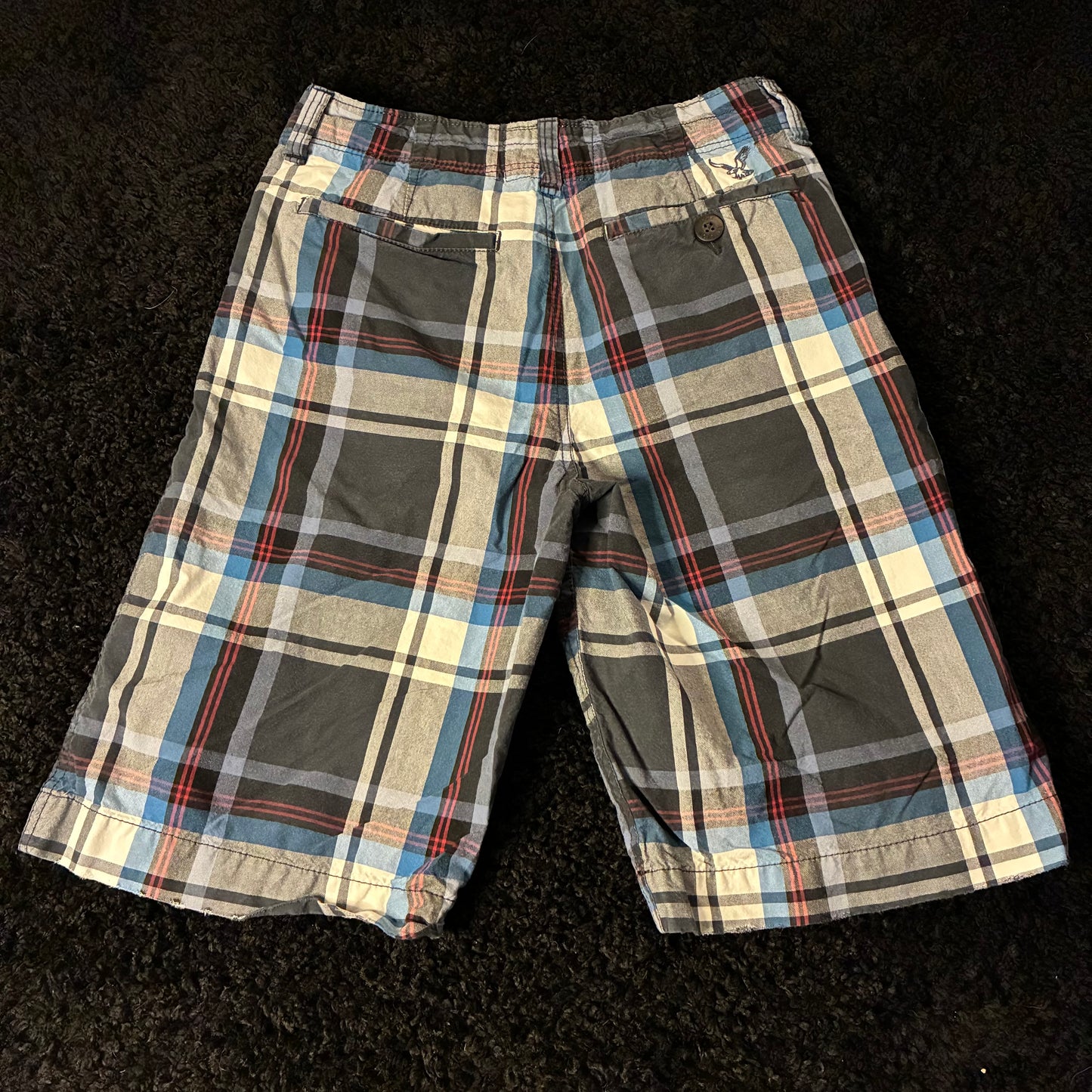 American Eagle Checkered-Chino Shorts (28w)