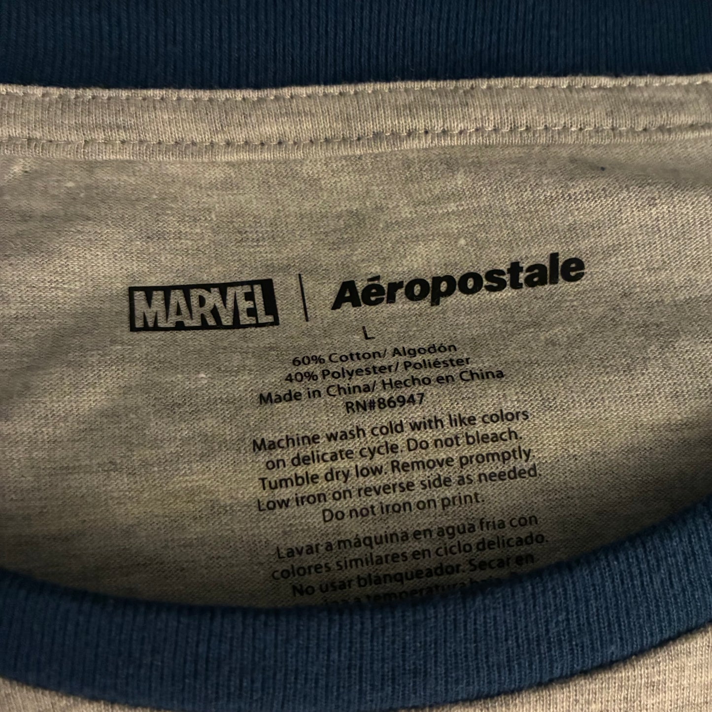 Marvel x Aero Captain America Tee (L)