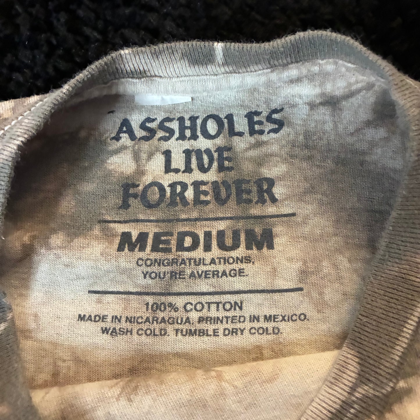 Assholes Live Forever Let Me Feed You Tee (M)