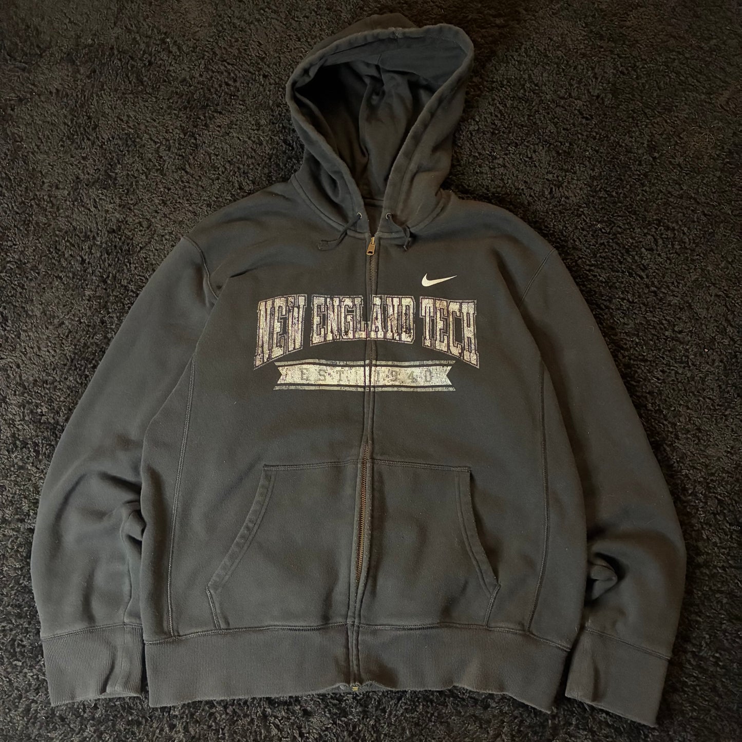 Nike New England Tech Zip-Up Hoodie (L)