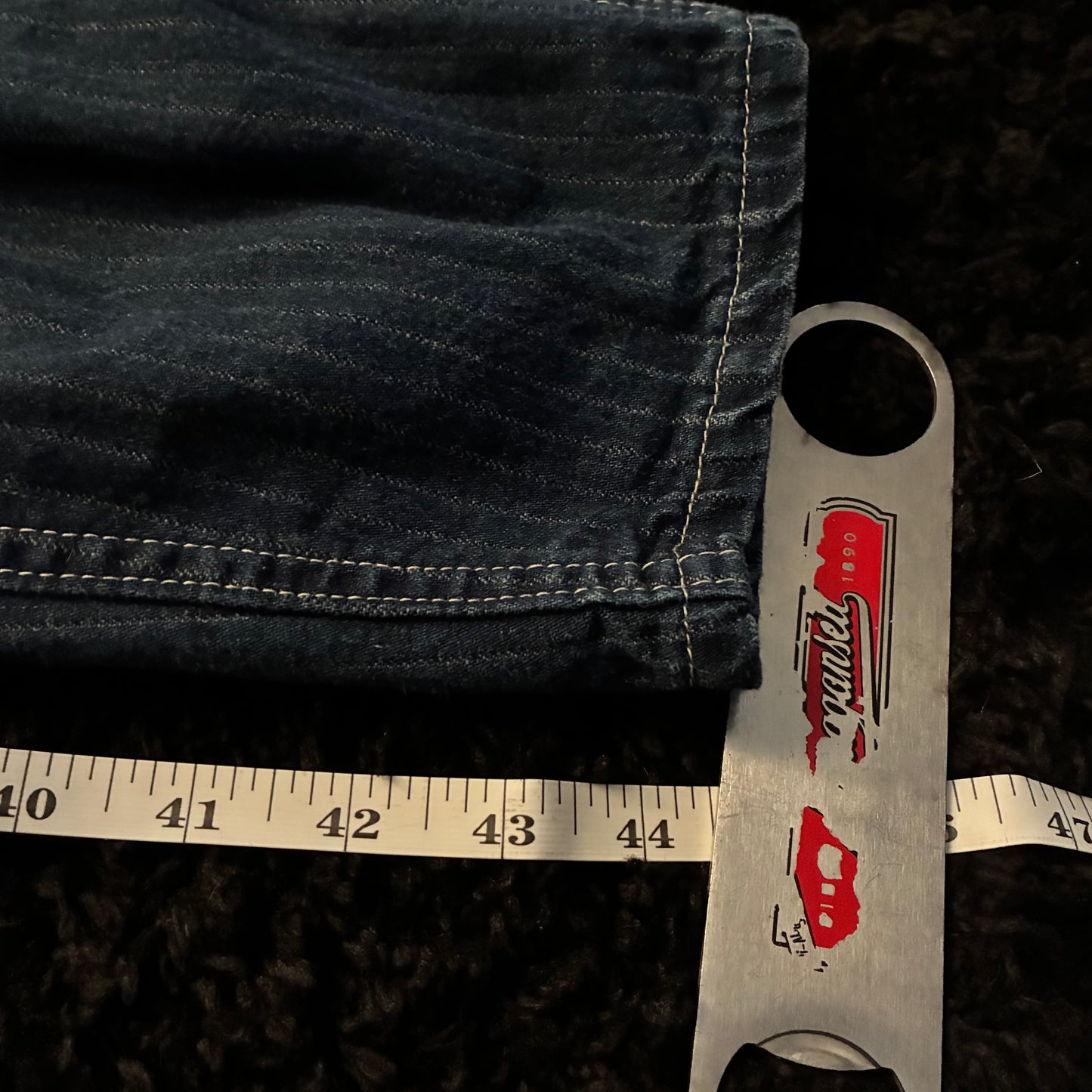 ‘80s Lee Pinstripe Jeans (Women’s 12)