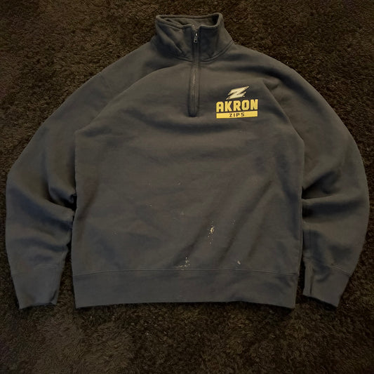 University of Akron Zips 1/4 Zip Sweatshirt (M)