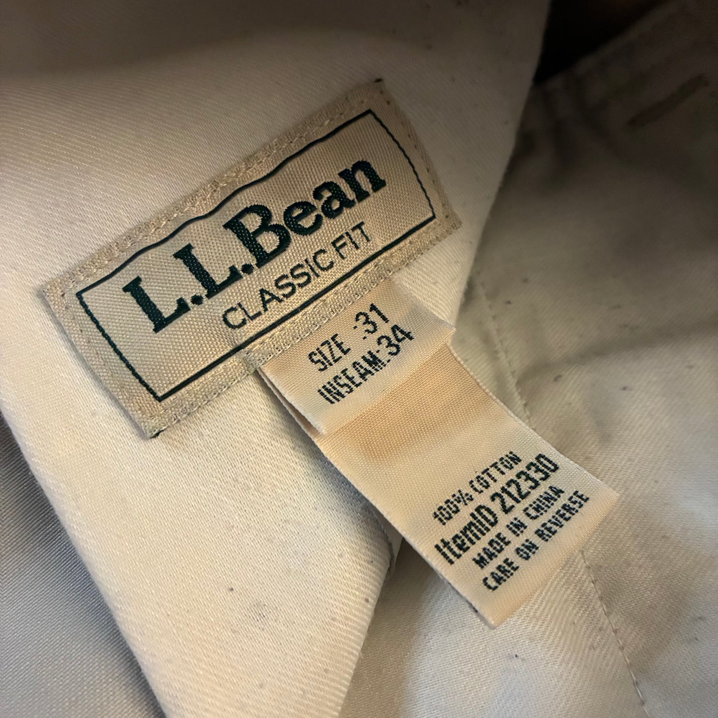 L. L. Bean Chino Pants (31x34)