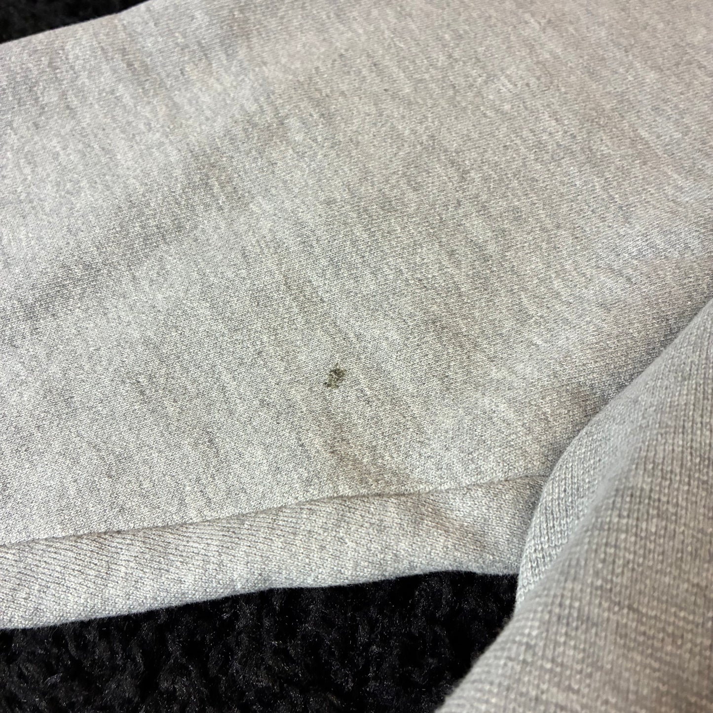 Champion Reverse-Weave Crewneck w/ Embroidered Skull-Heart Patch (3XL)