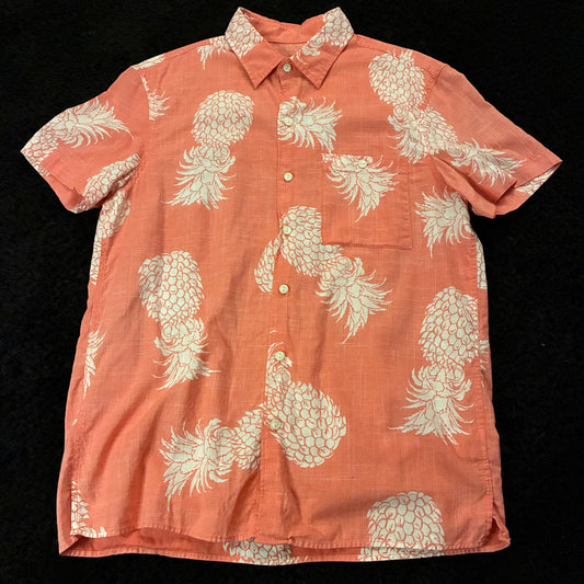 American Eagle Pineapple AOP Button-Down (S)