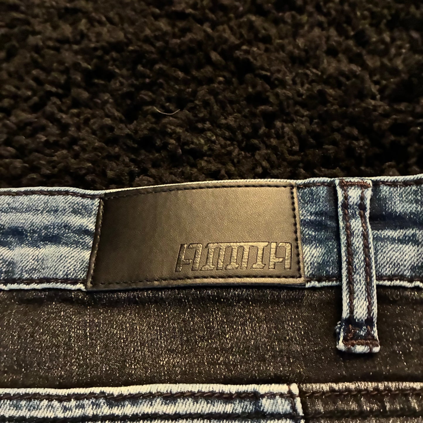 Two-Tone Side Print Jeans (36w)