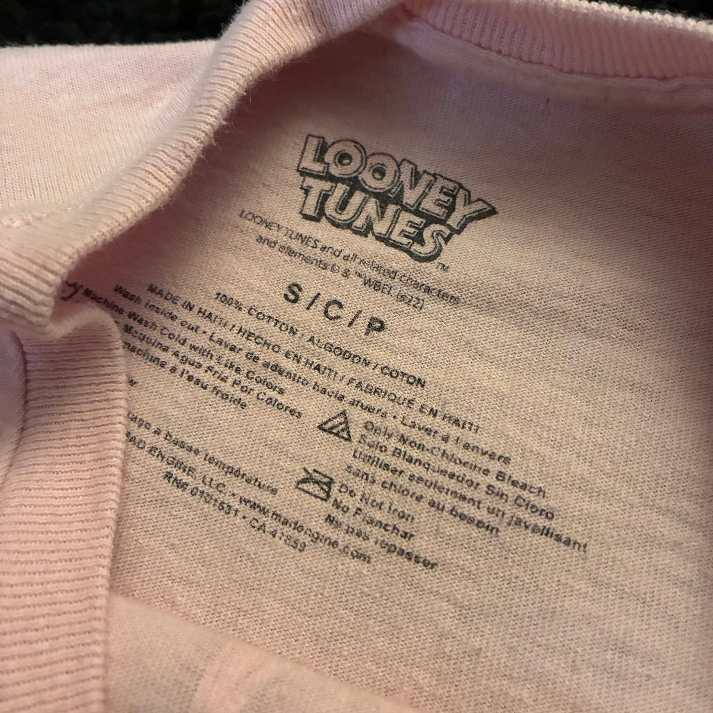 Looney Tunes Front & Back Graphic Tee (S)