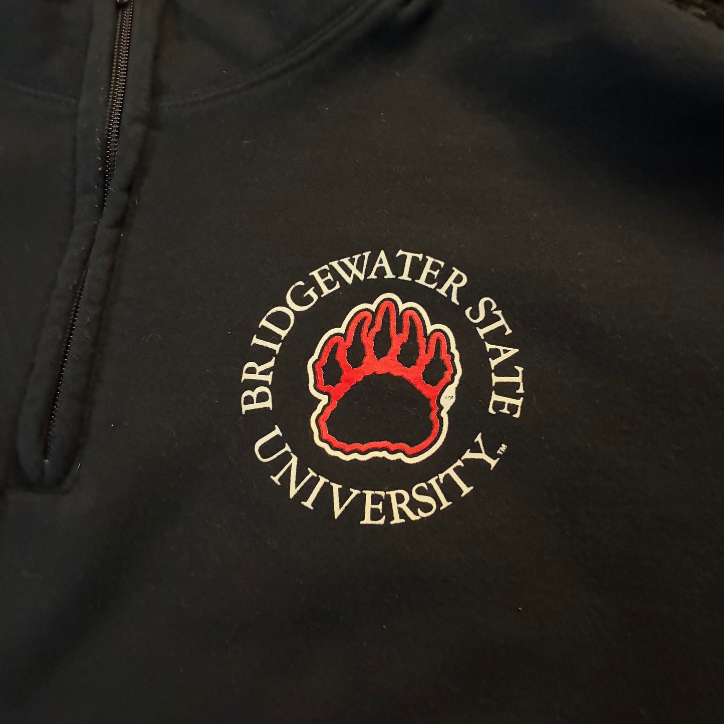 Champion Bridgewater State University 1/4 Zip Sweatshirt (XL)