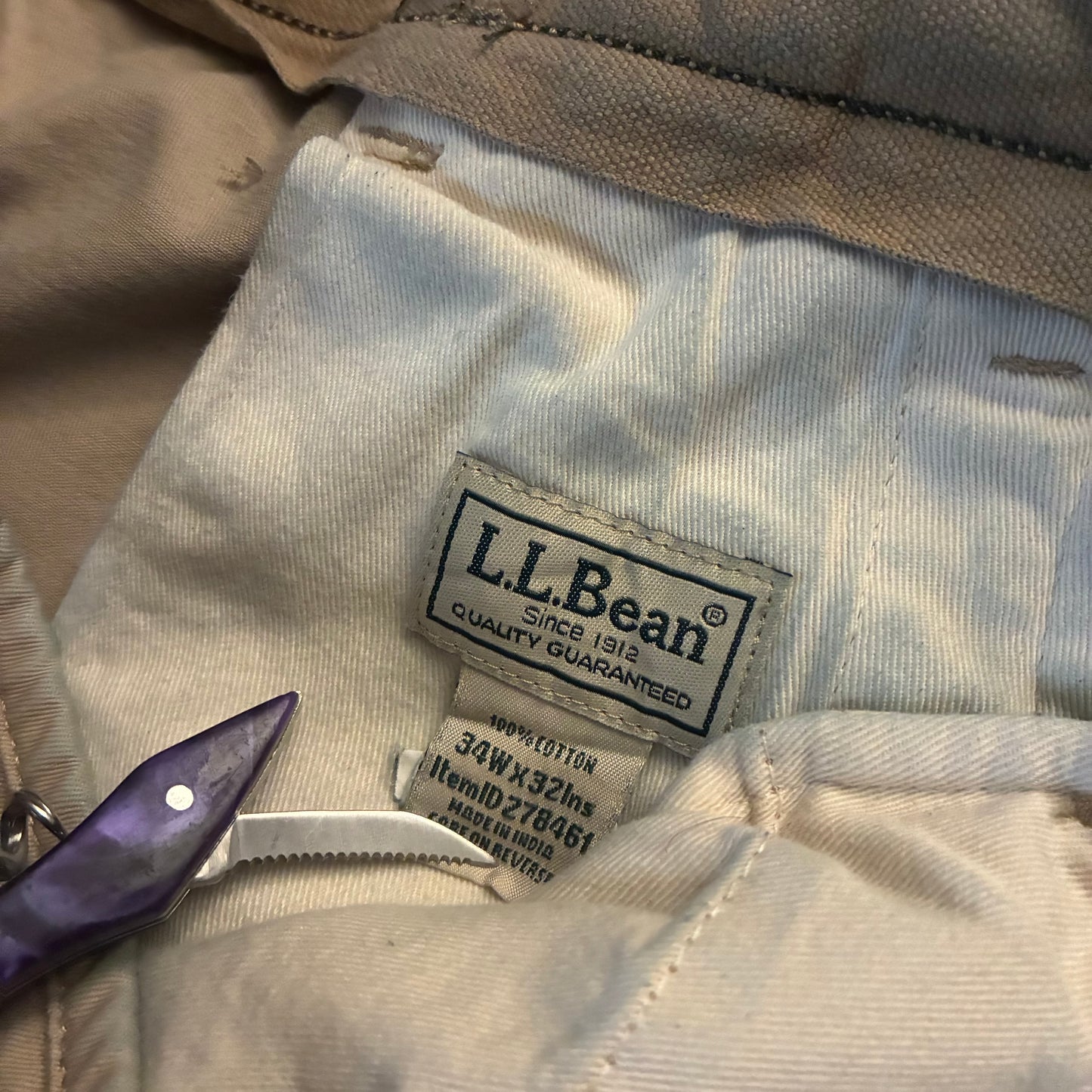 L.L. Bean Chino Pants (34x32)