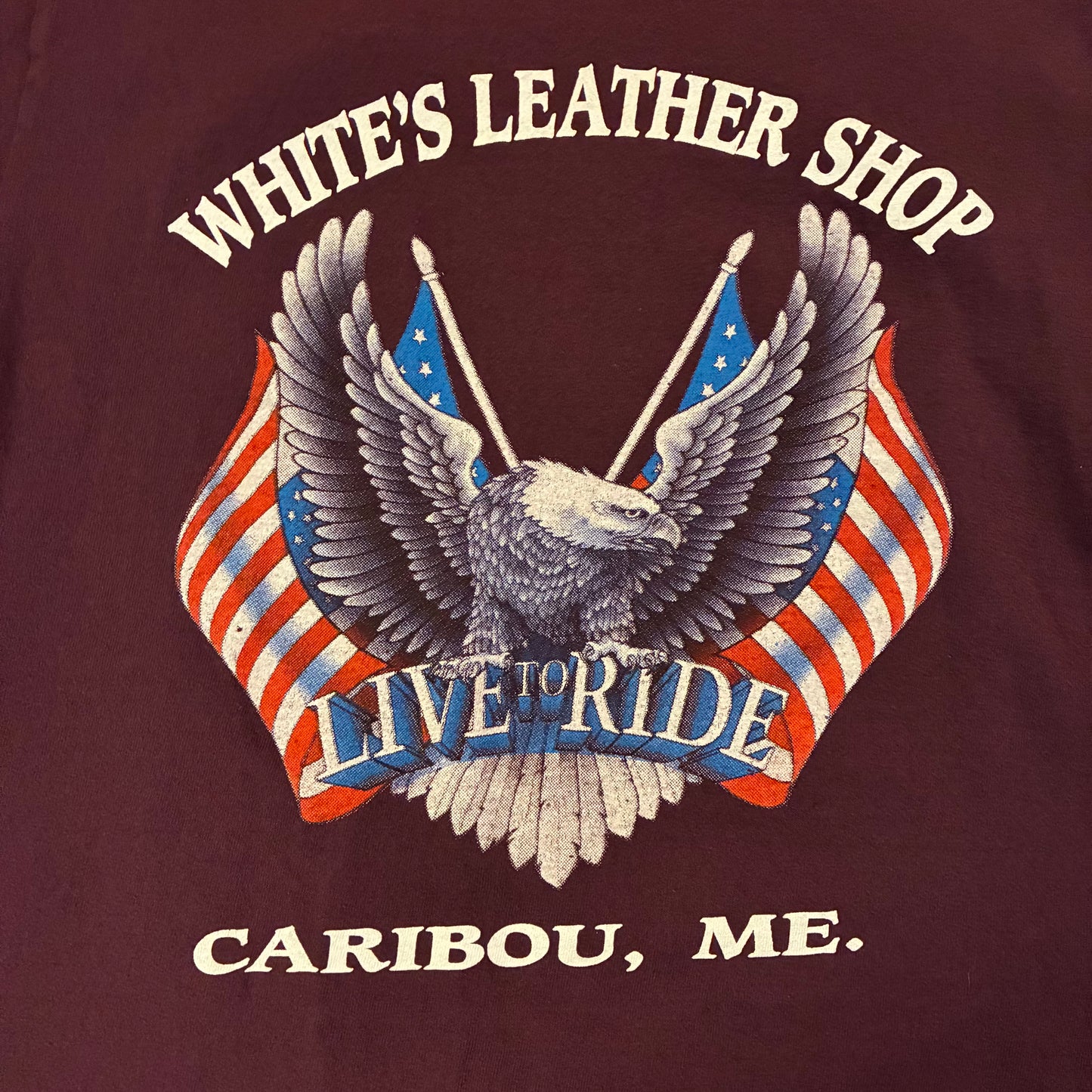 3D Emblem Ride With The Wind Graphic Tee (M)