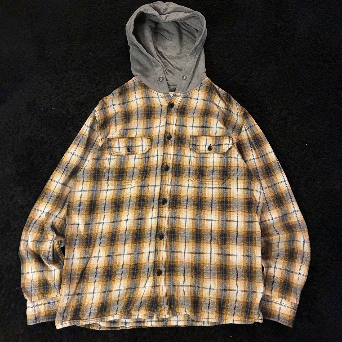 Aeropostale Hooded Utility Flannel (M)
