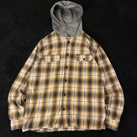 Aeropostale Hooded Utility Flannel (M)