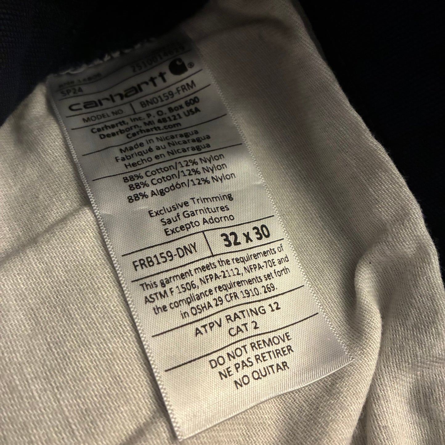 Carhartt Flame Resistant Pants (32x30) *New*