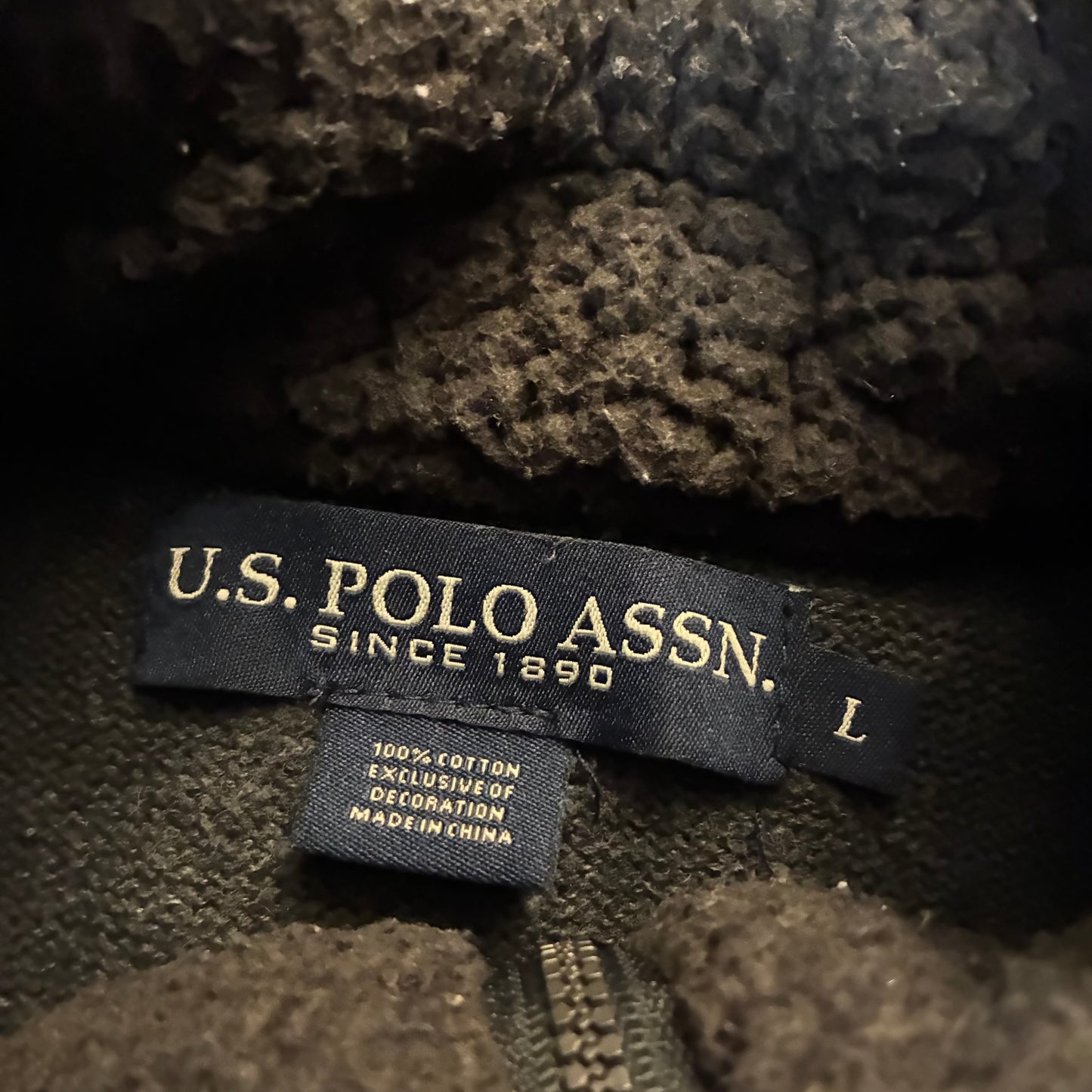 U.S. Polo Assn. 1/4 Zip Sweater (L)