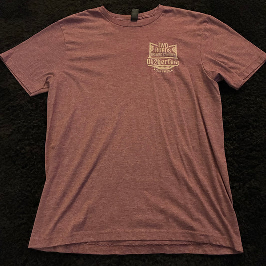 Two Roads Brewing Ok2berfest Logo Tee (M)