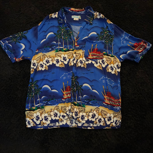 Fun-Wear Belize Hawaiian Shirt (L)