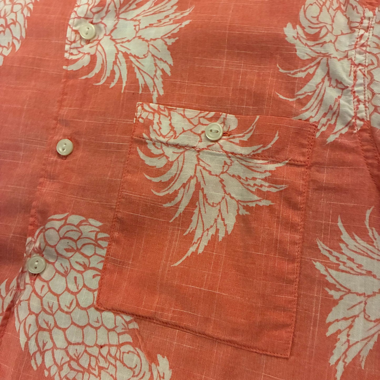 American Eagle Pineapple AOP Button-Down (S)