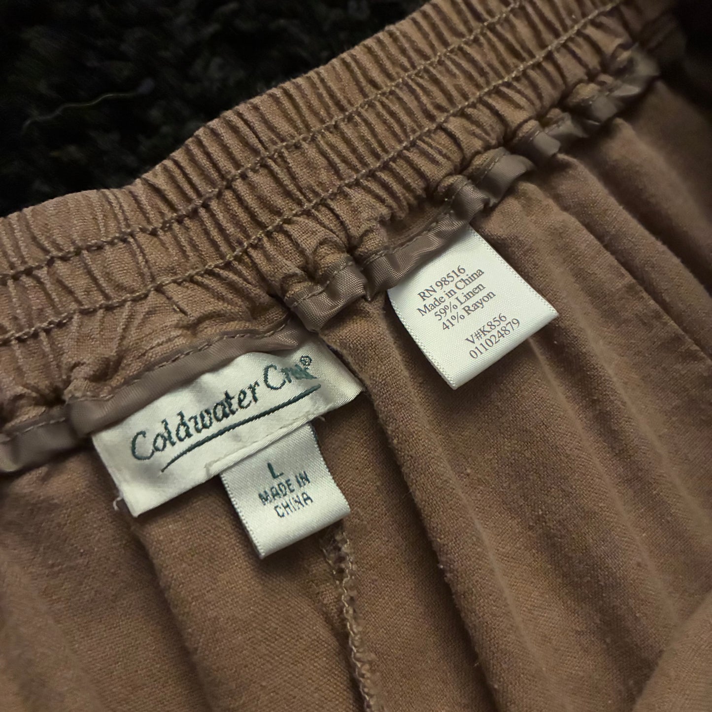 Women’s Coldwater Creek Linen Pants (L)
