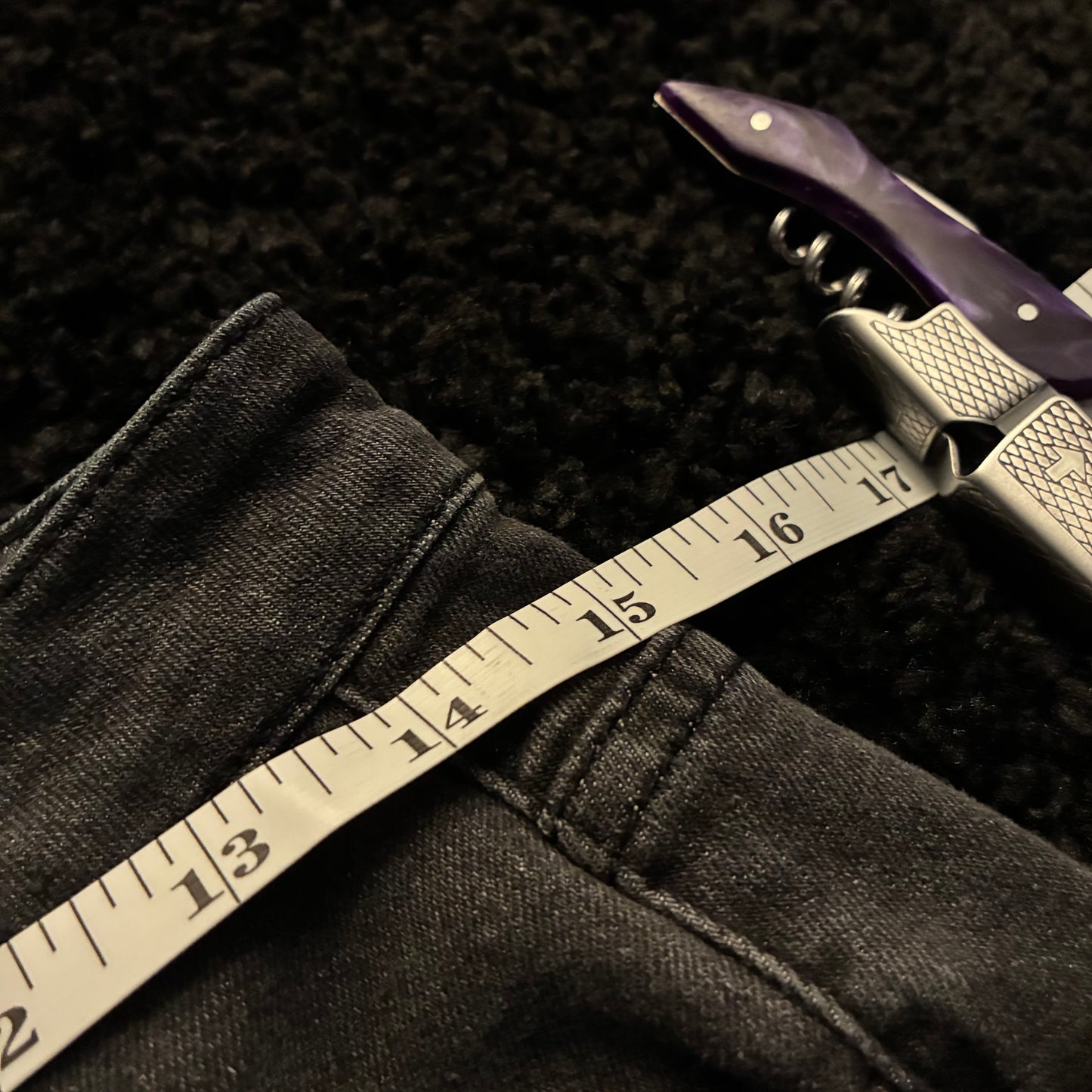 SHEIN Abstract Print Ripped Jeans (L)