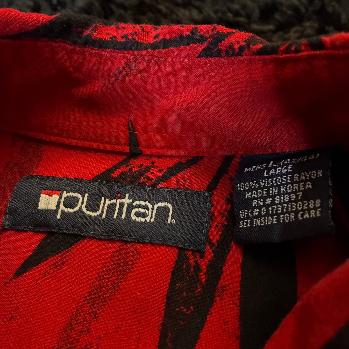 Puritan Floral AOP Utility Button-Down Shirt (L)