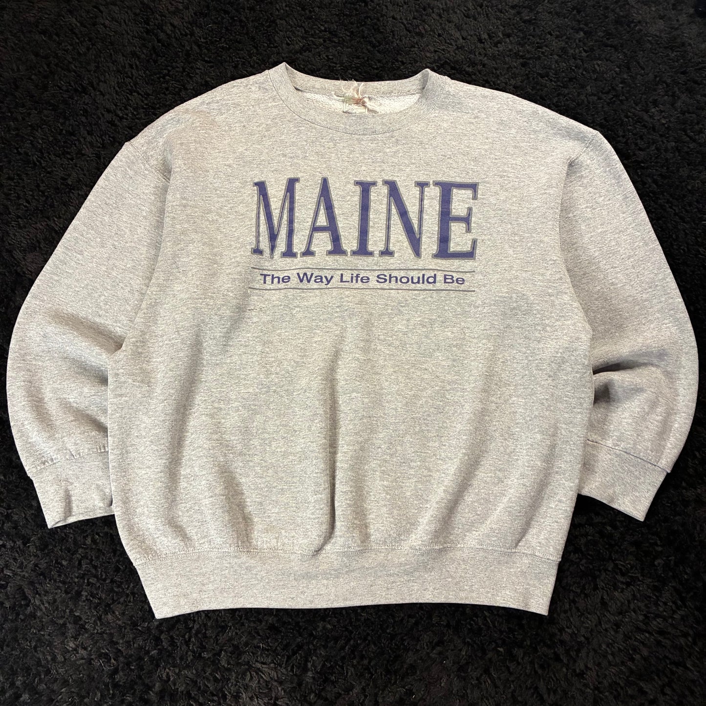 Maine The Way Life Should Be Crewneck (2XL)