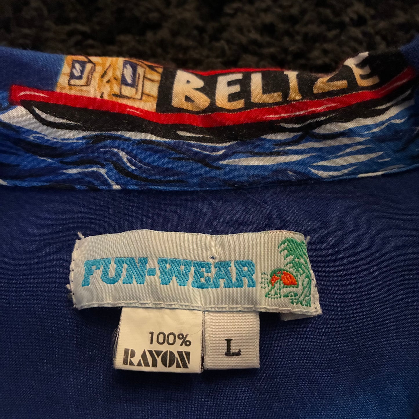 Fun-Wear Belize Hawaiian Shirt (L)