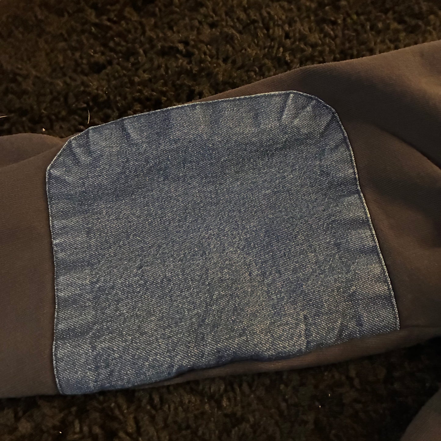 Providence Fire Dept. 1/4 Zip Long Sleeve w/ Denim Accents (4XL)