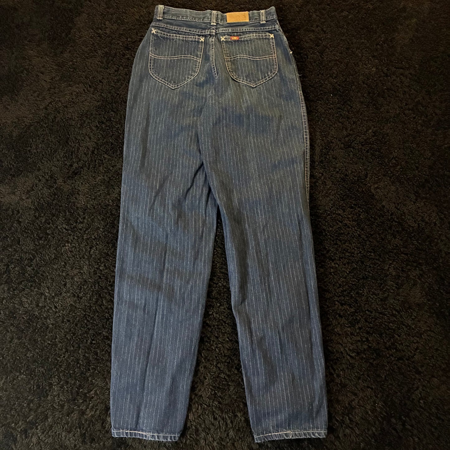 ‘80s Lee Pinstripe Jeans (Women’s 12)