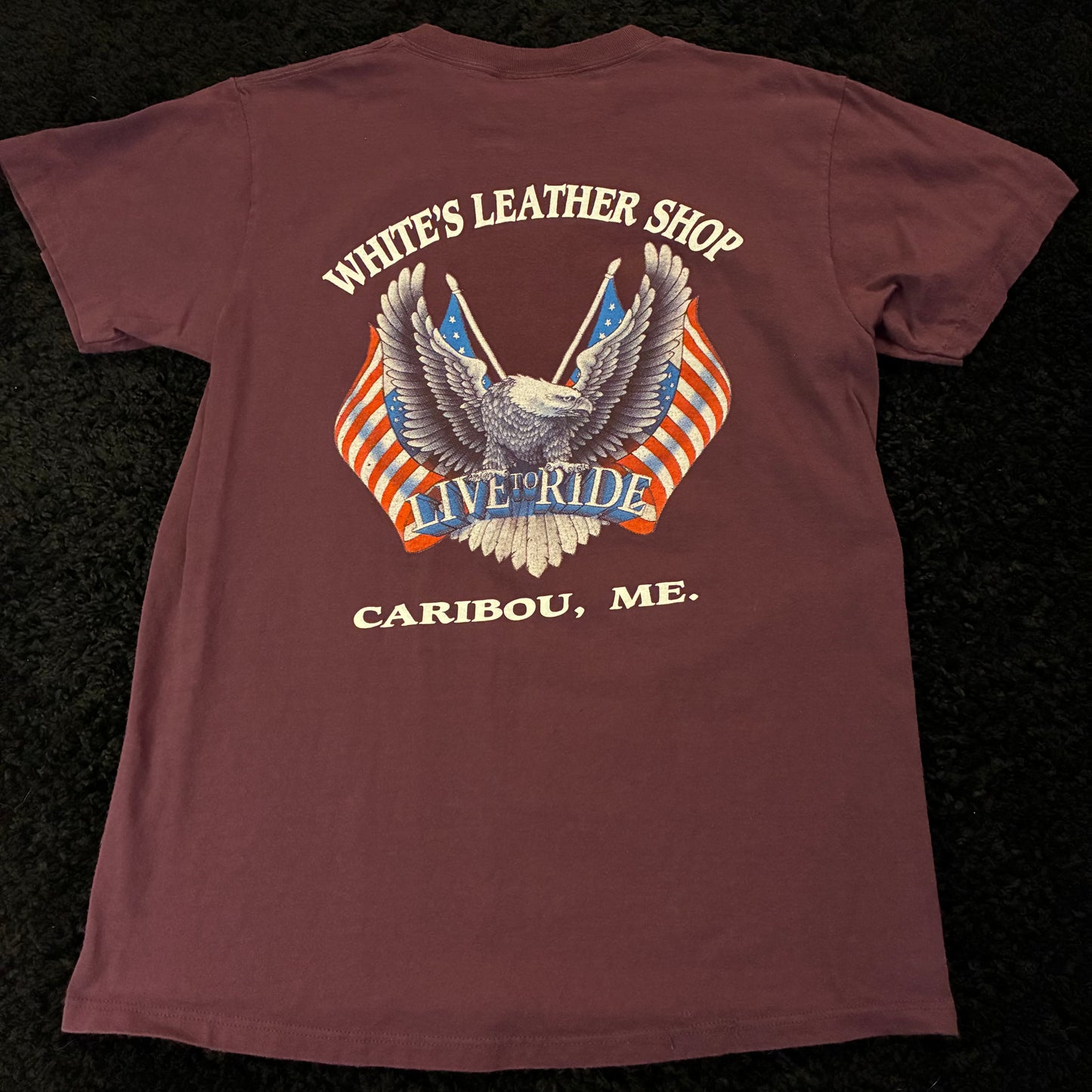 3D Emblem Ride With The Wind Graphic Tee (M)
