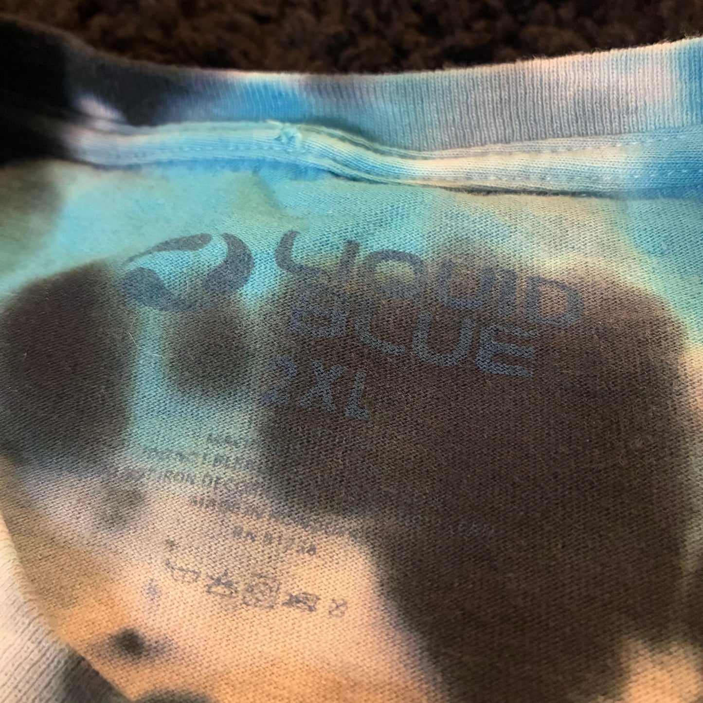 Liquid Blue Grateful Dead Steal Your Bertha Tie-Dye Tee (2XL)