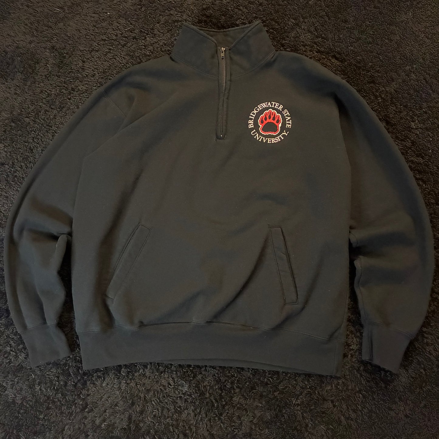 Champion Bridgewater State University 1/4 Zip Sweatshirt (XL)