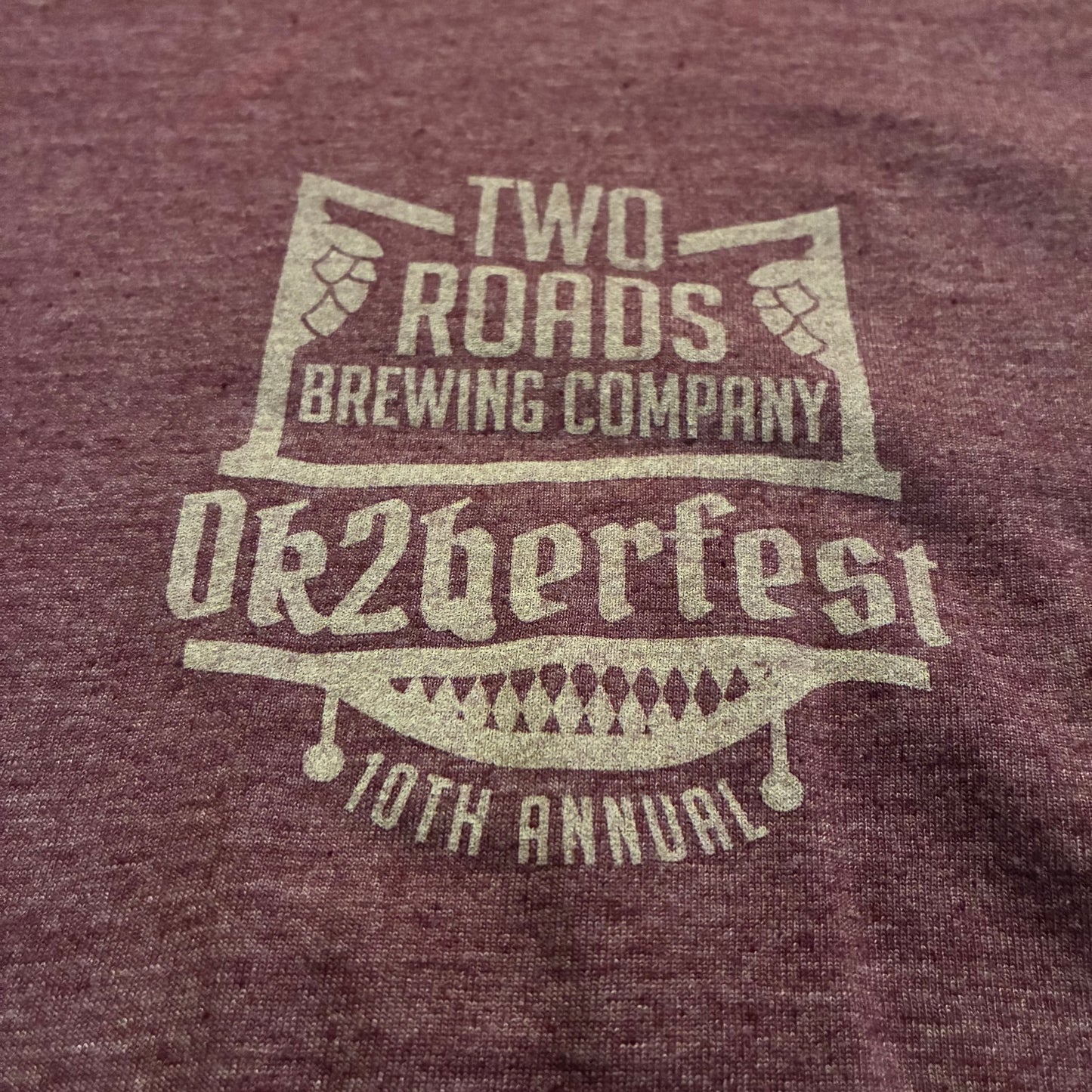 Two Roads Brewing Ok2berfest Logo Tee (M)