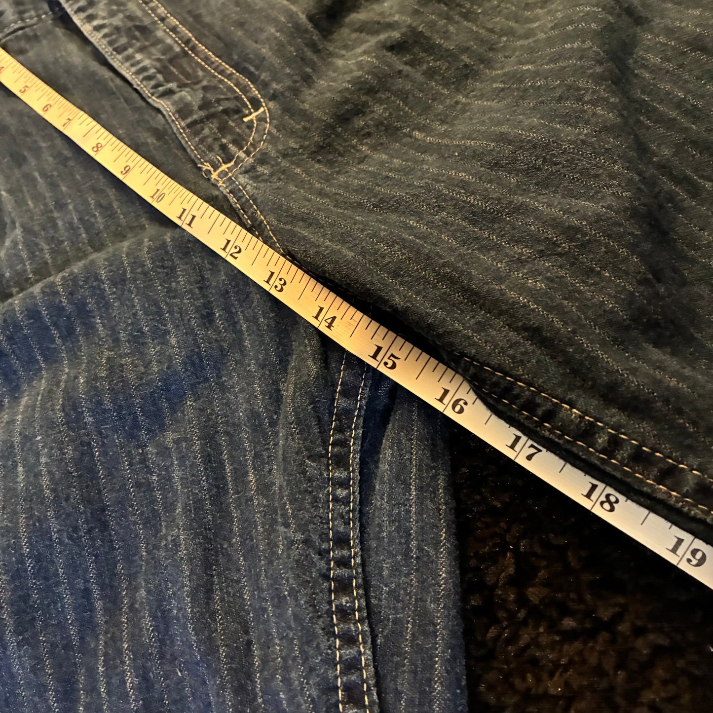 ‘80s Lee Pinstripe Jeans (Women’s 12)