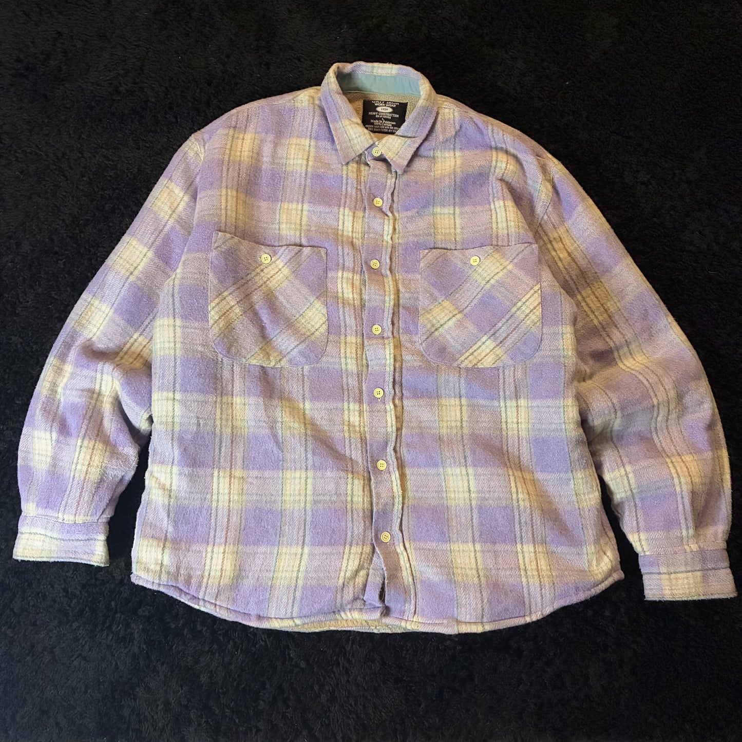 Grit Iron Work Wear Heavy Utility Flannel Jacket (L)