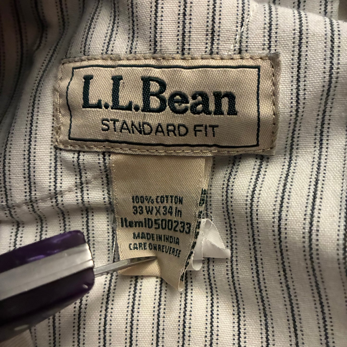 L.L. Bean Chino Pants (33x34)