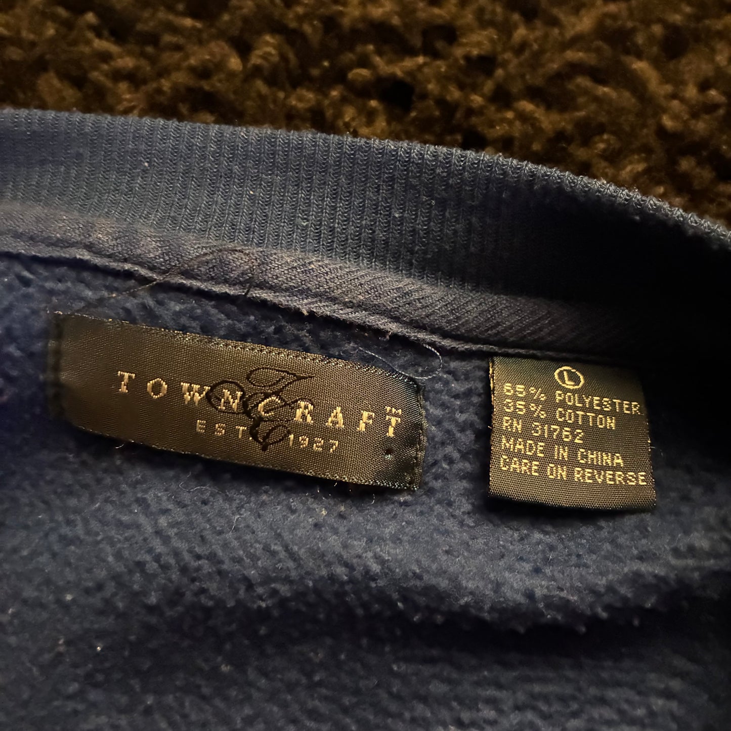 ‘90s Towncraft Color-Block Crewneck (L)