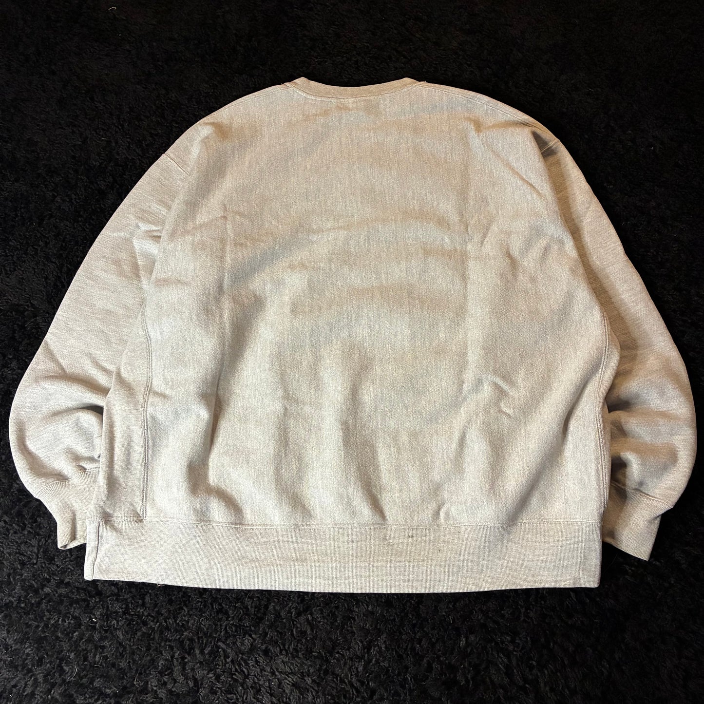 Champion Reverse-Weave Crewneck w/ Embroidered Skull-Heart Patch (3XL)