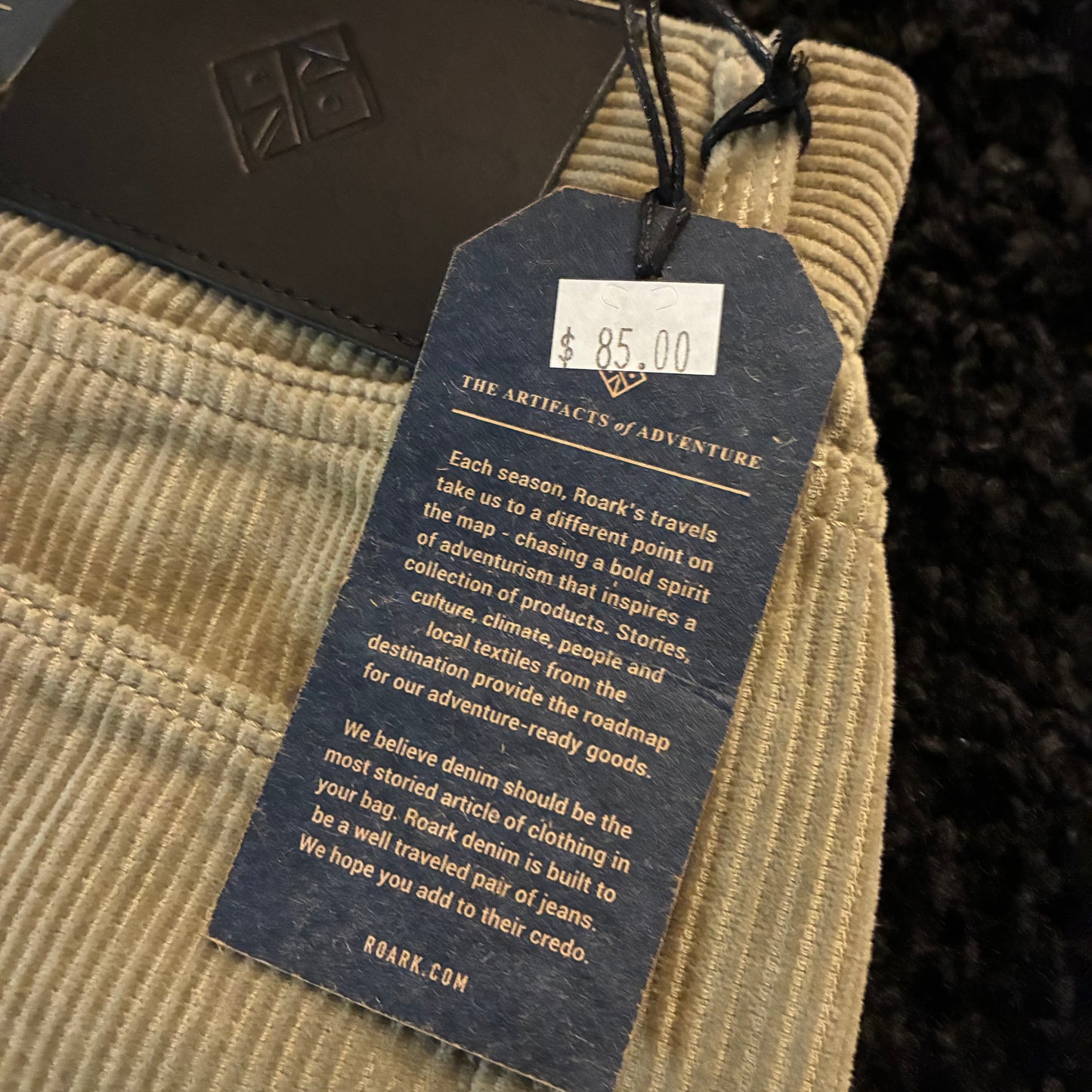 Roark Corduroy Pants (32x32) *New*