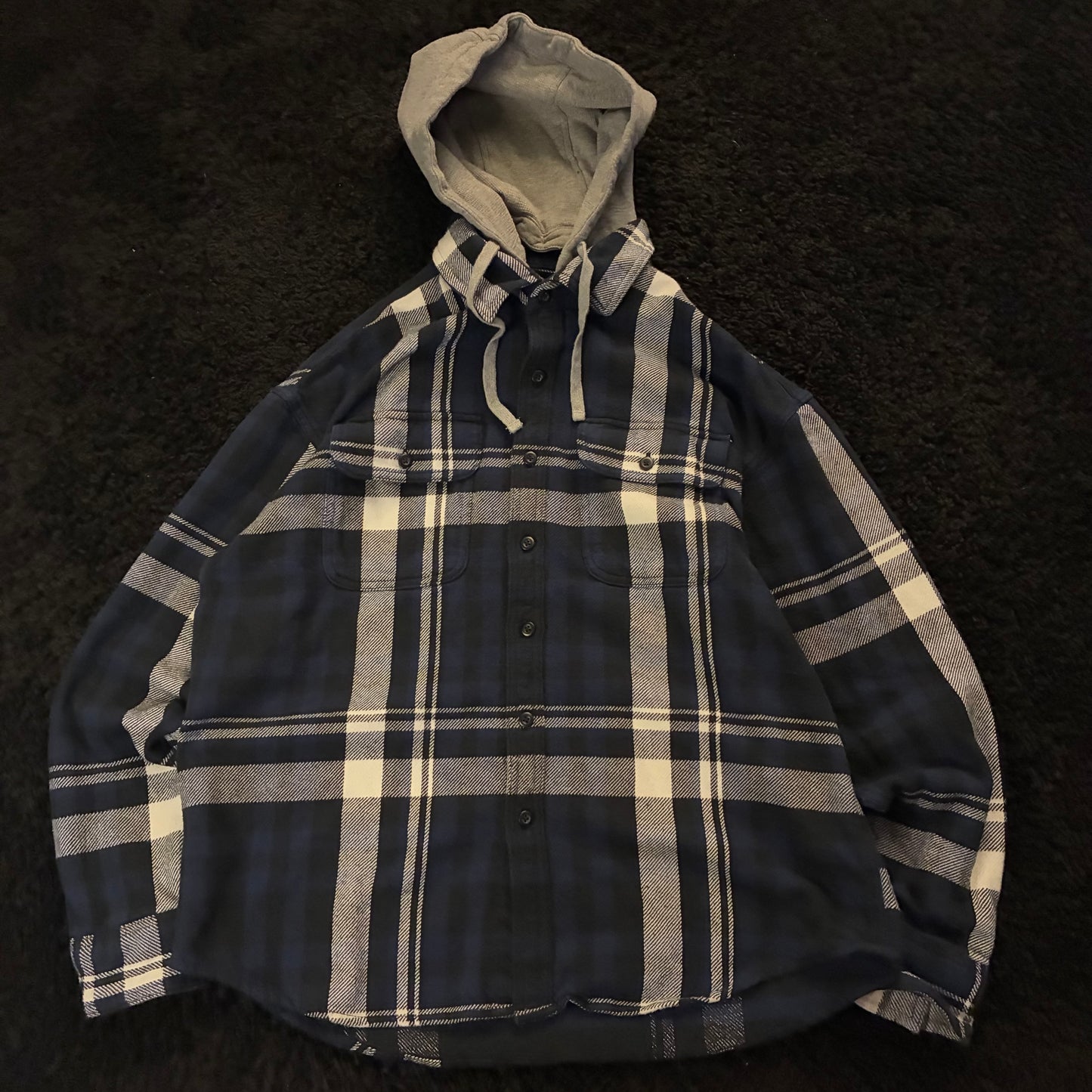 American Eagle Hooded Flannel (L)