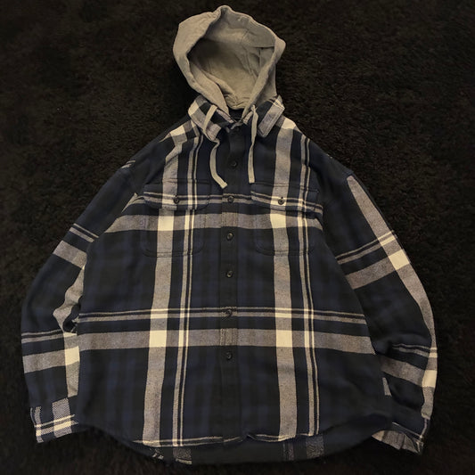 American Eagle Hooded Flannel (L)