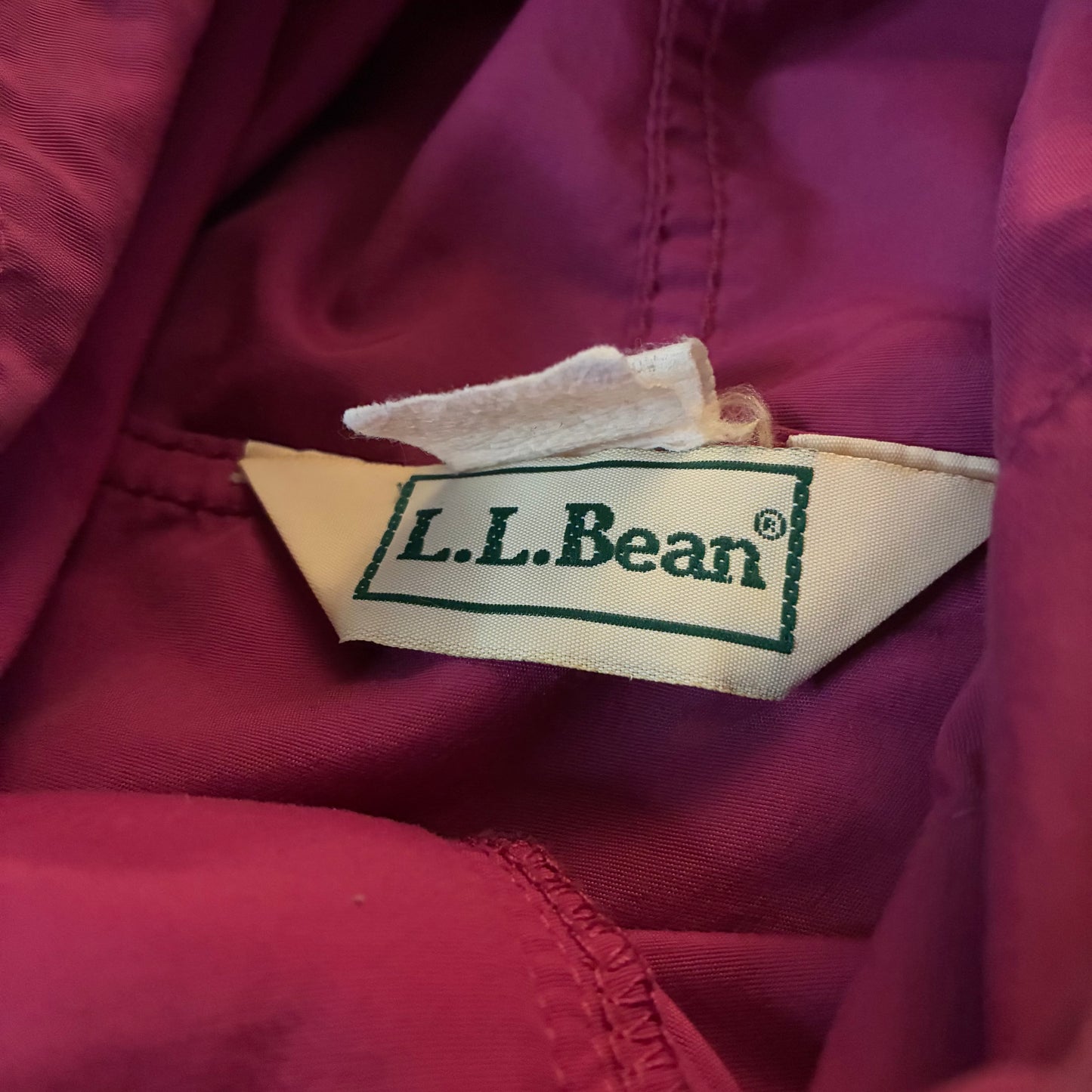 L.L. Bean Quarter Zip Windbreaker Pullover w/ Hood (L)
