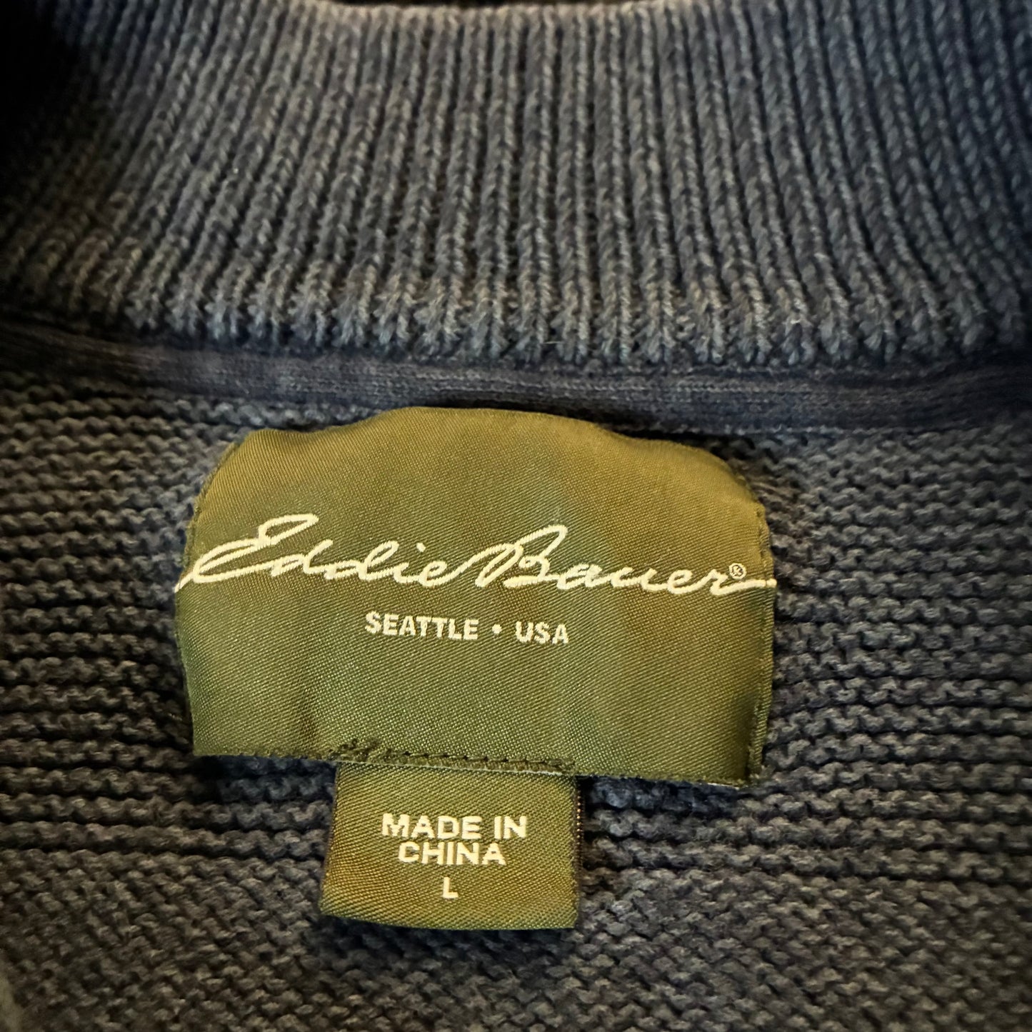 Eddie Bauer 1/4 Zip Sweater (L)