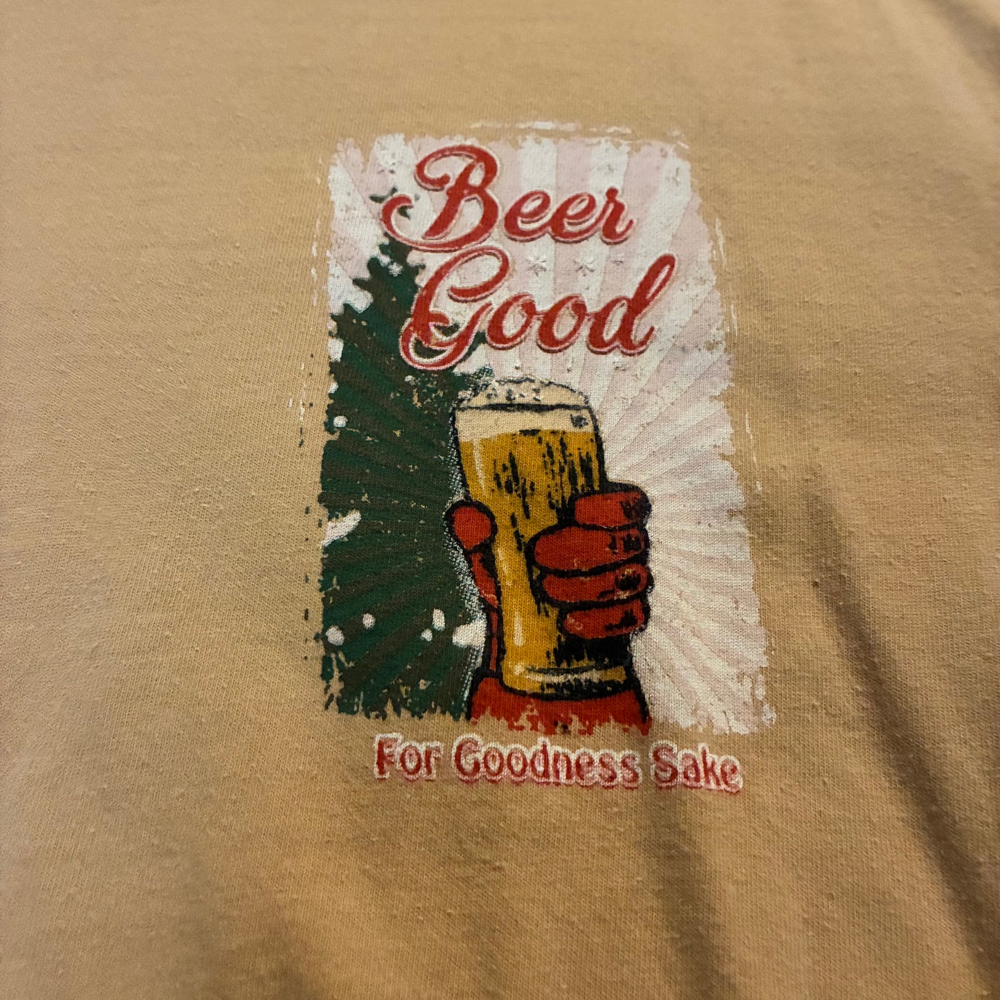 Beer Good For Goodness Sake Tee (L)