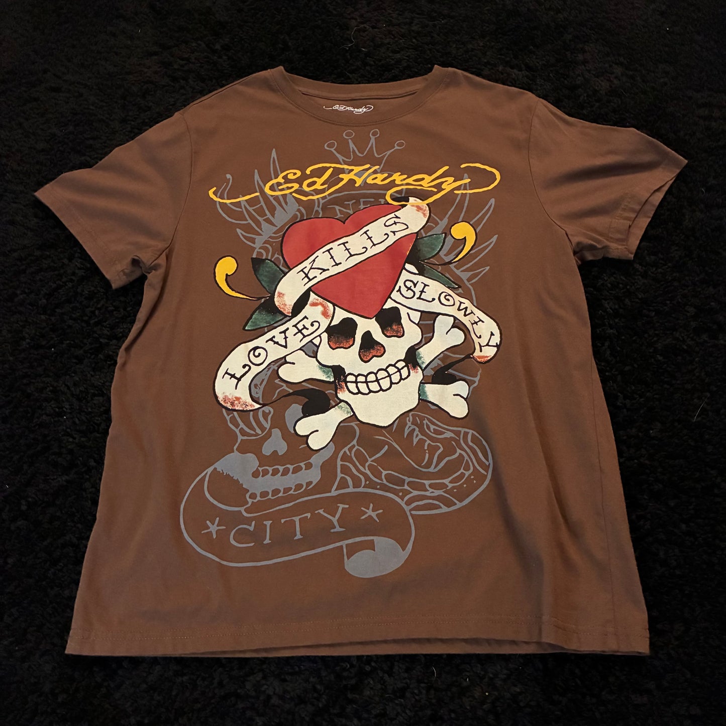 Ed Hardy Skull Graphic Tee (M)